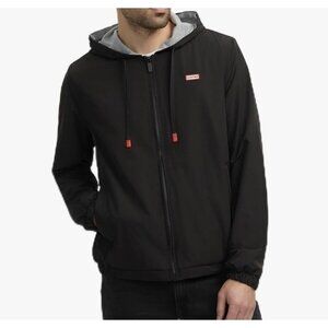 New HUNTER - XXL Men's Blk Lightweight Baltico Full Zip Lined Hooded Jacket $199